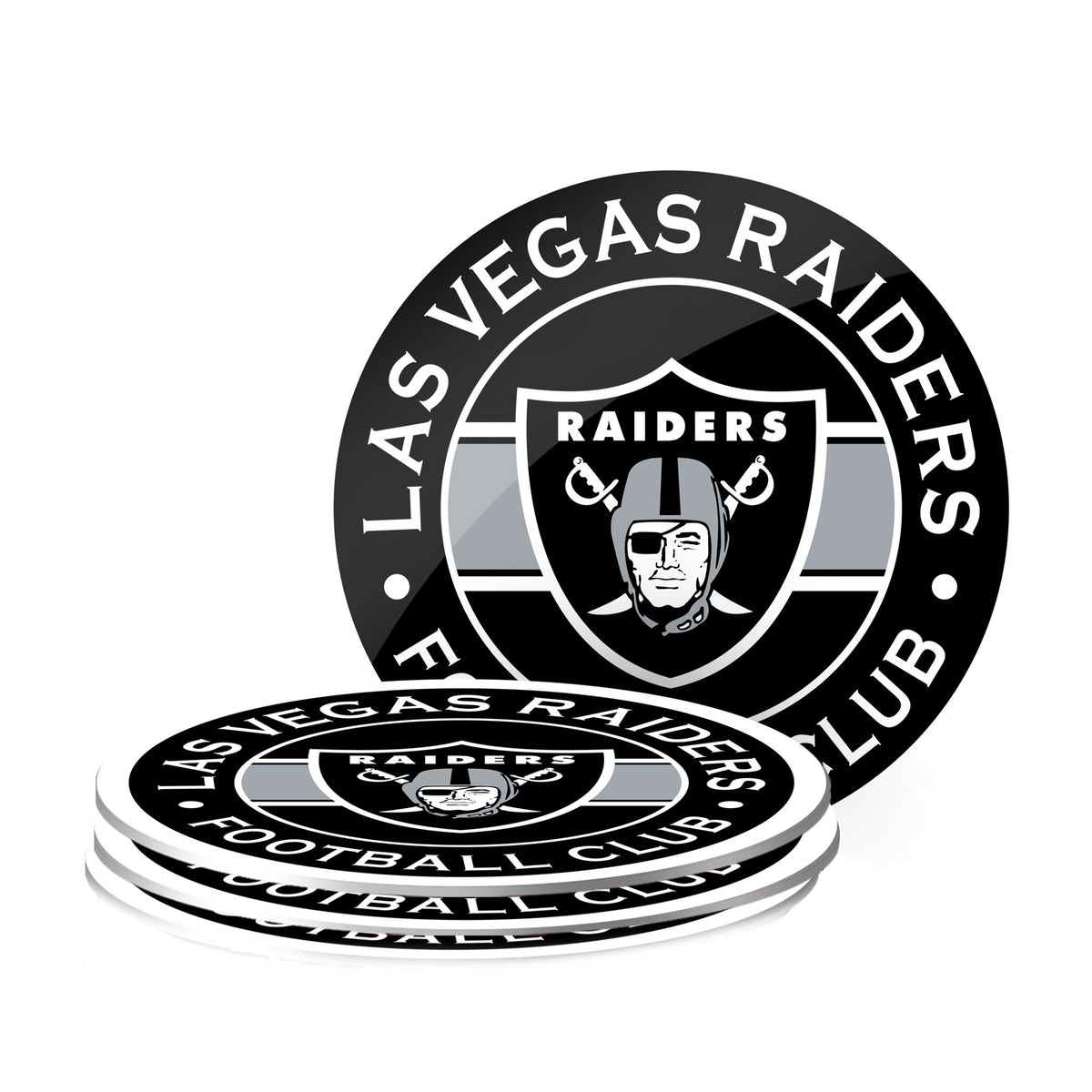 Las Vegas Raiders Coasters (4 pack)