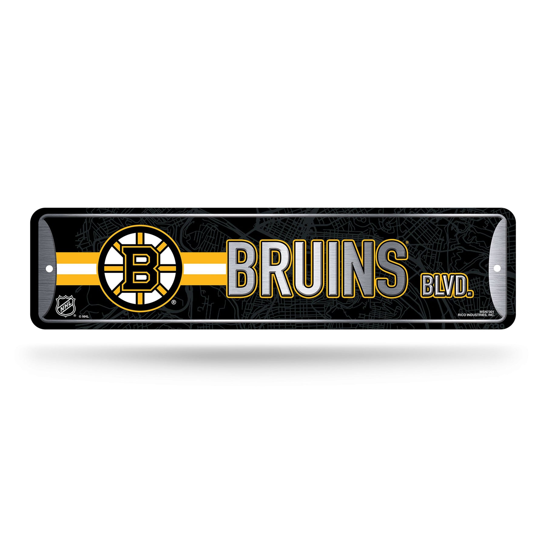 Boston Bruins Metal Street Sign