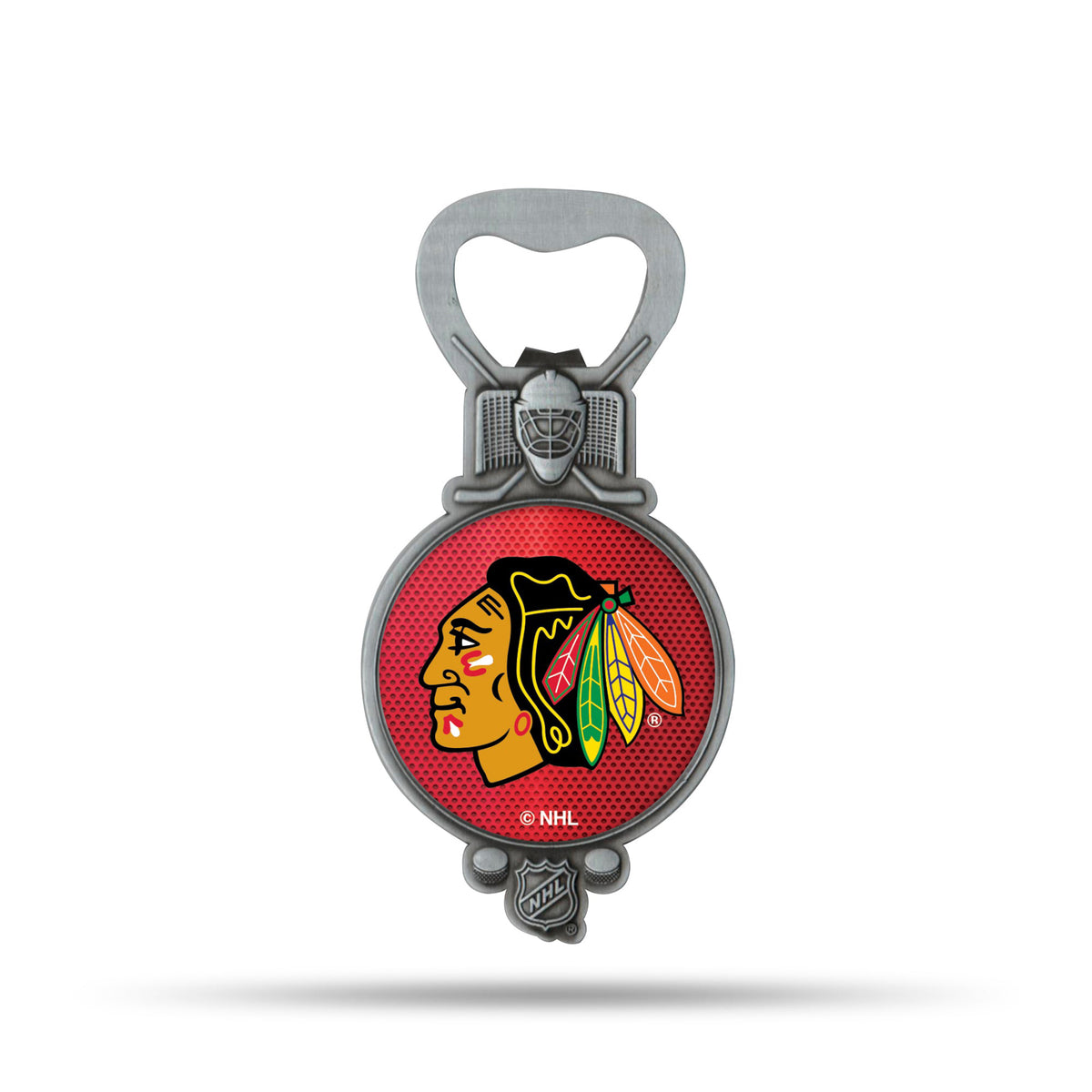 Chicago Blackhawks Hockey Bottle Opener Magnet
