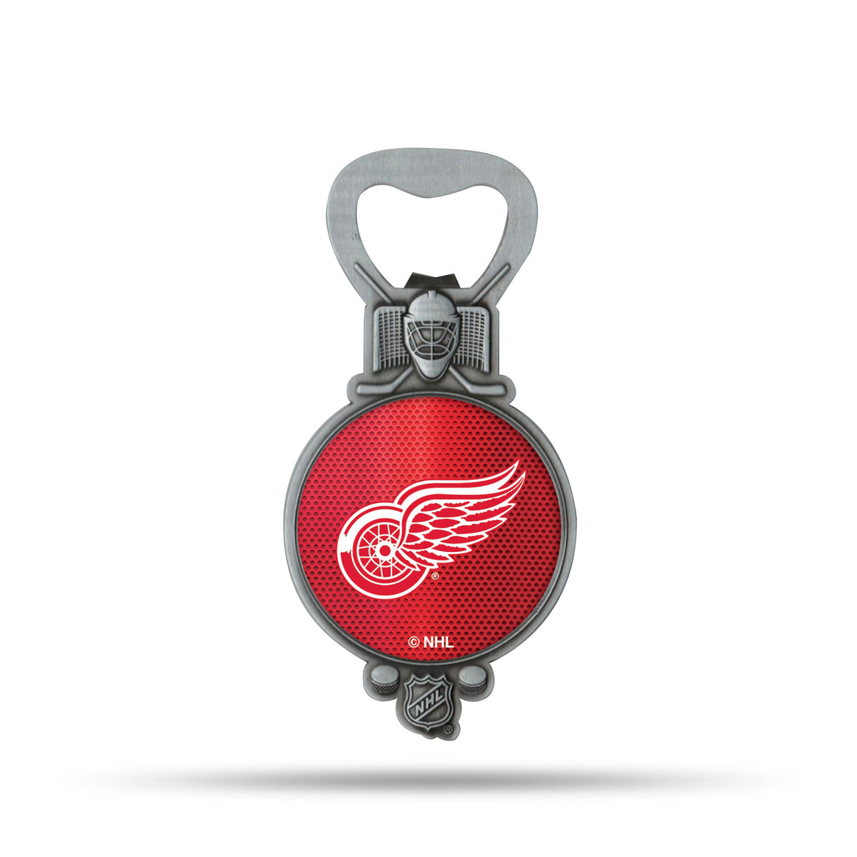 Detroit Red Wings Hockey Bottle Opener Magnet