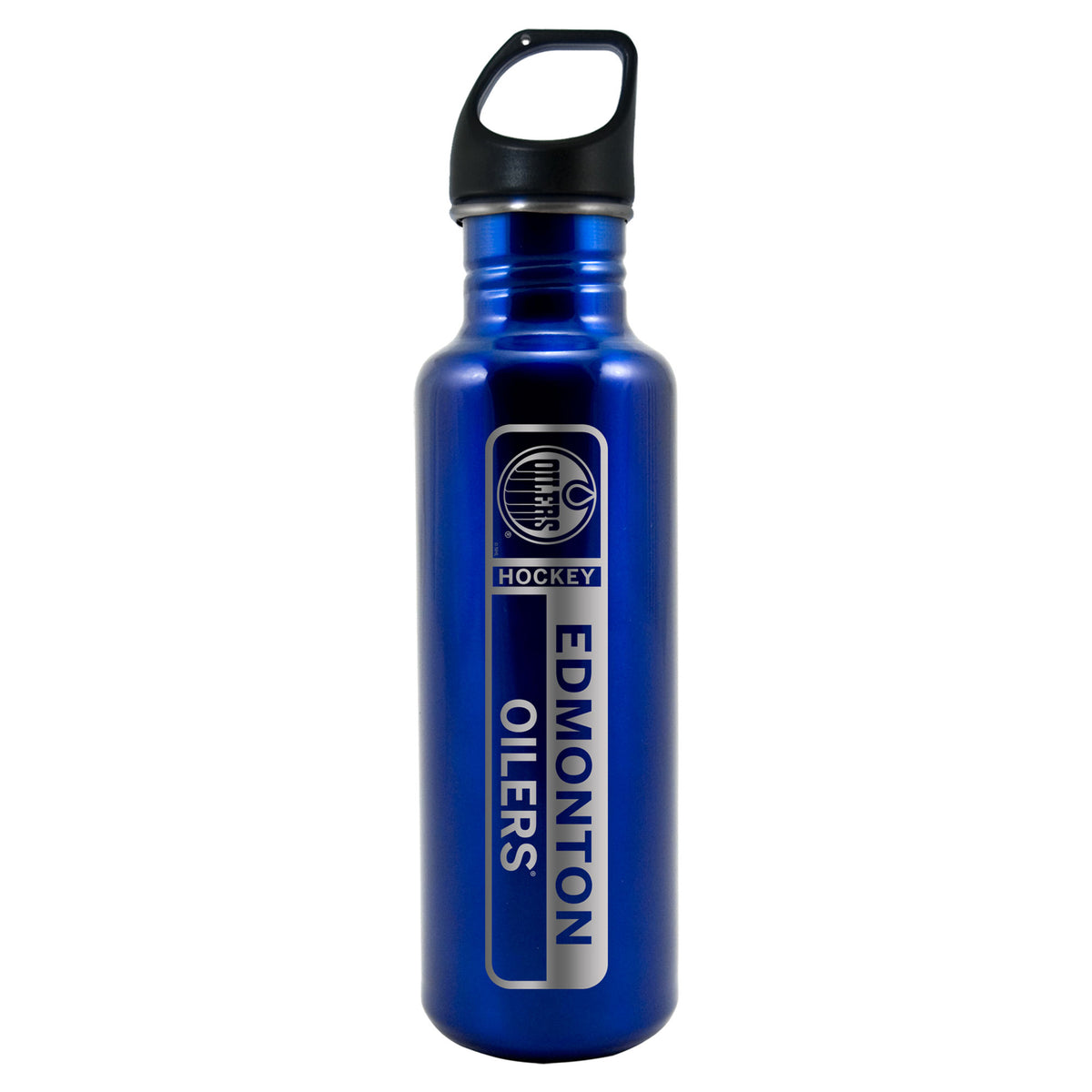 Edmonton Oilers Lasered Blue Stainless Steel Water Bottles (750ml/26oz.)