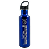 Edmonton Oilers Lasered Blue Stainless Steel Water Bottles (750ml/26oz.)