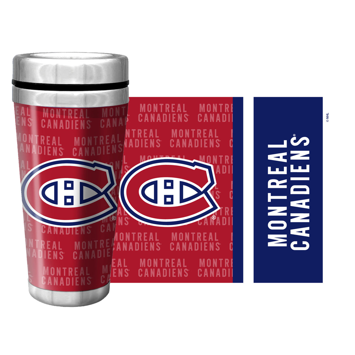 Montreal Canadiens Full Wrap Travel Mug (500m/16oz.)