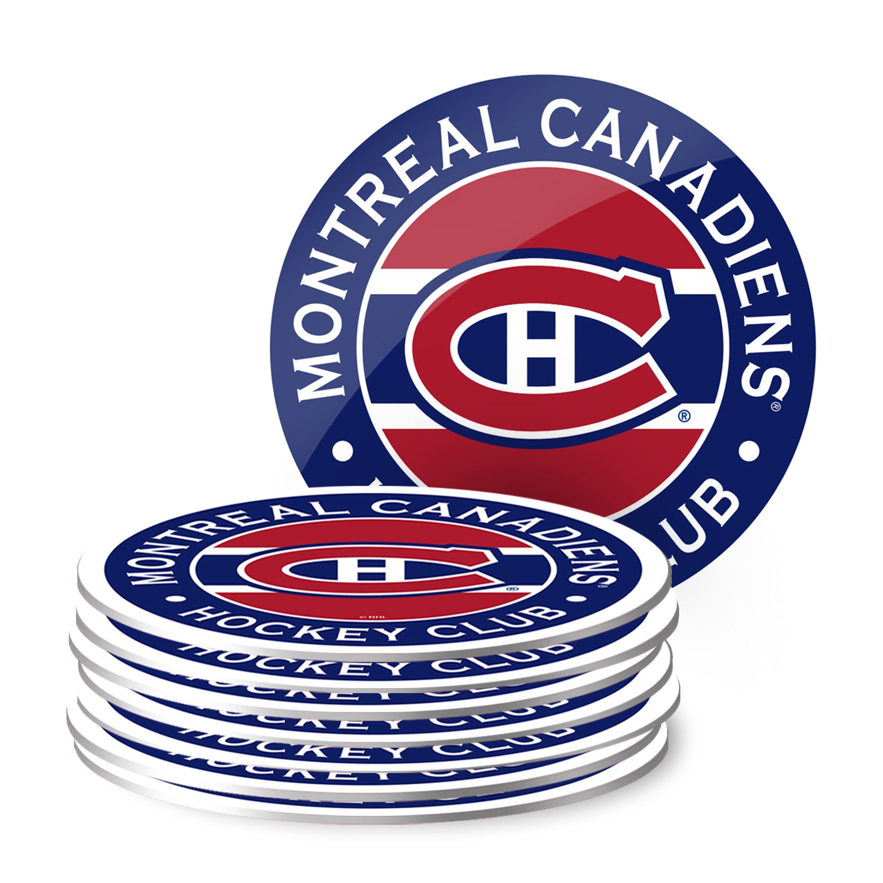 Montreal Canadiens Coasters Stripe Design Set (8 pack)