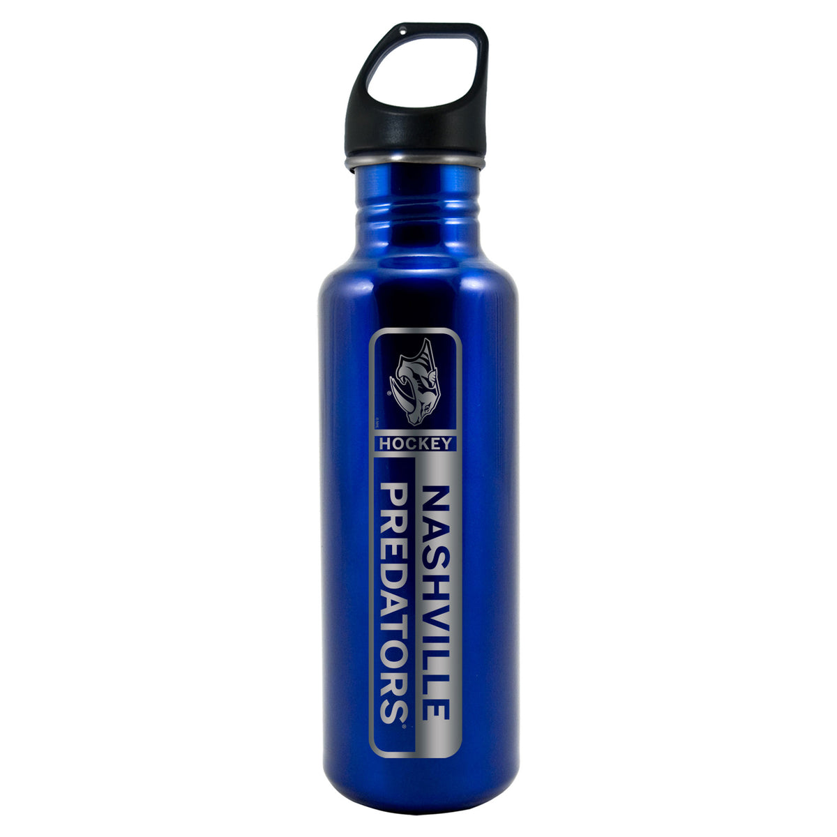 Nashville Predators Lasered Blue Stainless Steel Water Bottle (750ml/26oz.)