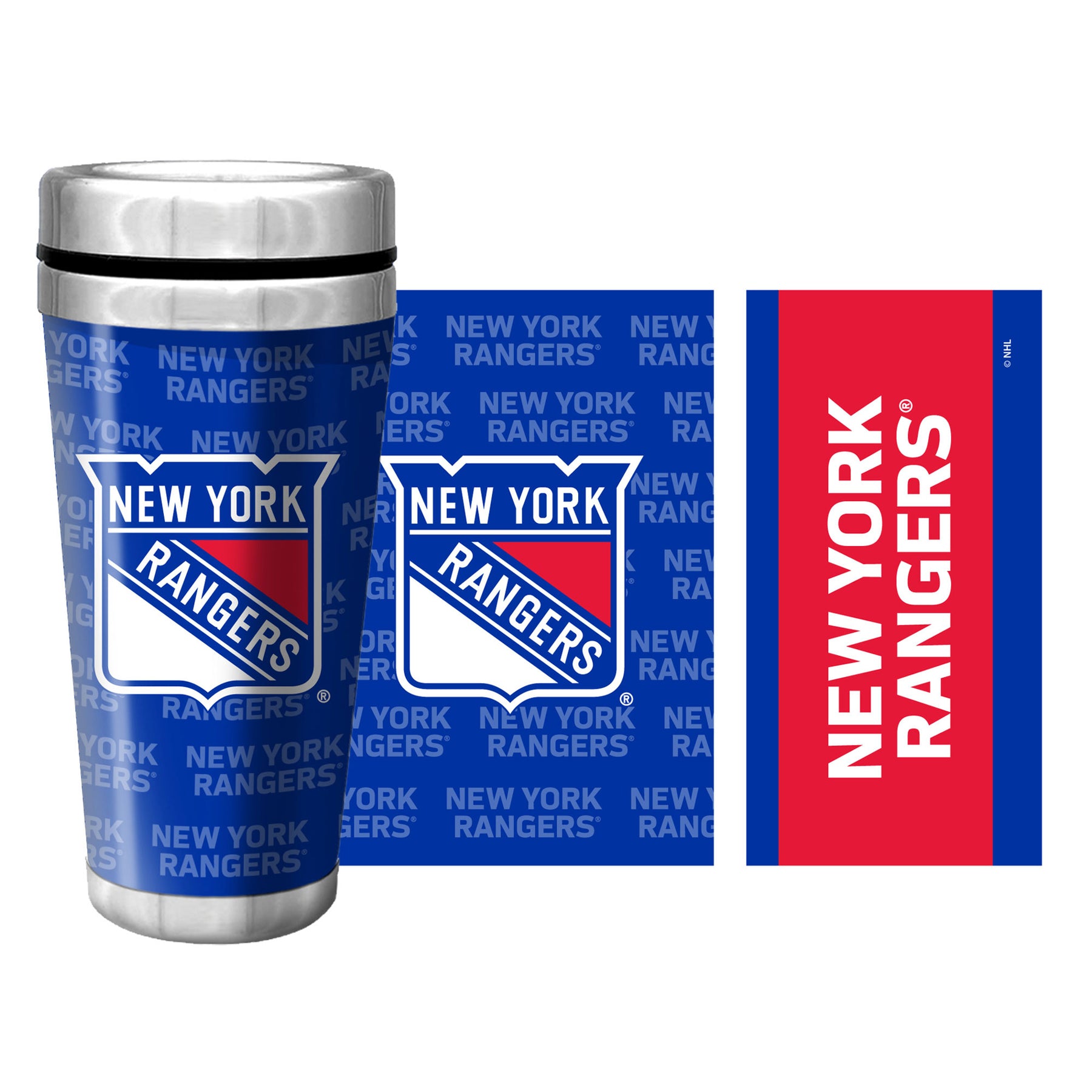 New York Rangers Full Wrap Travel Mug (500m/16oz.)