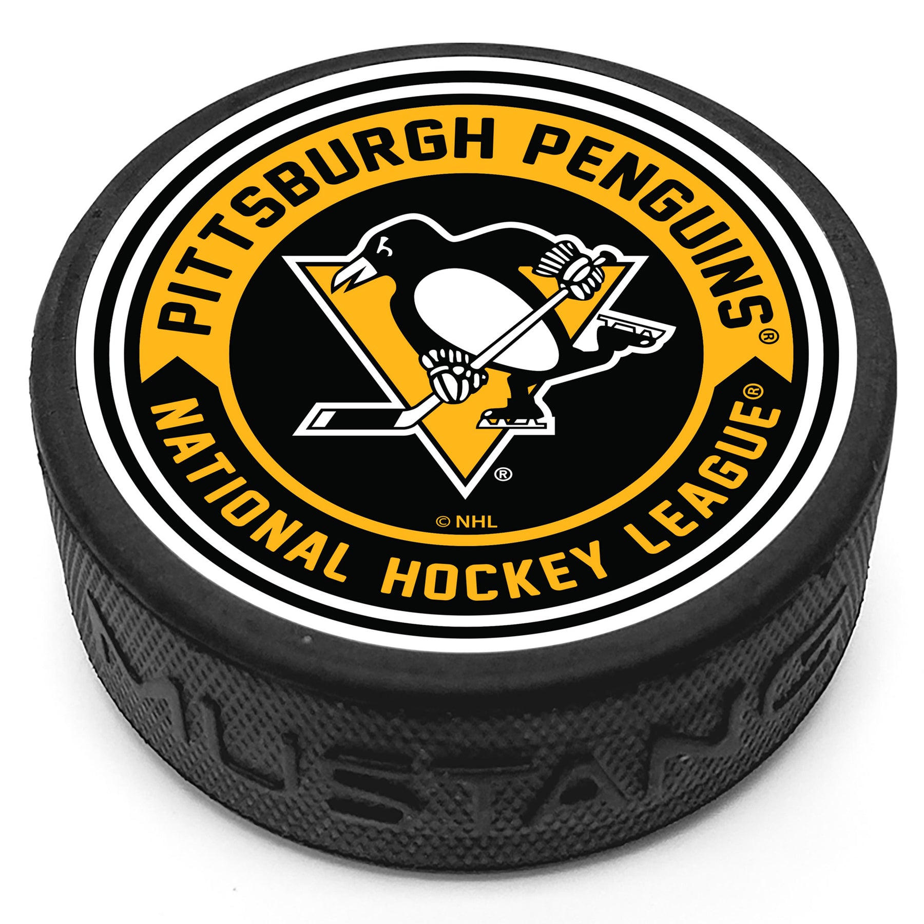 Pittsburgh Penguins Arrow Textured Puck