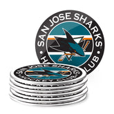 San Jose Sharks Coaster Stripe Design Set (8 pack)