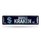 Seattle Kraken Metal Street Sign
