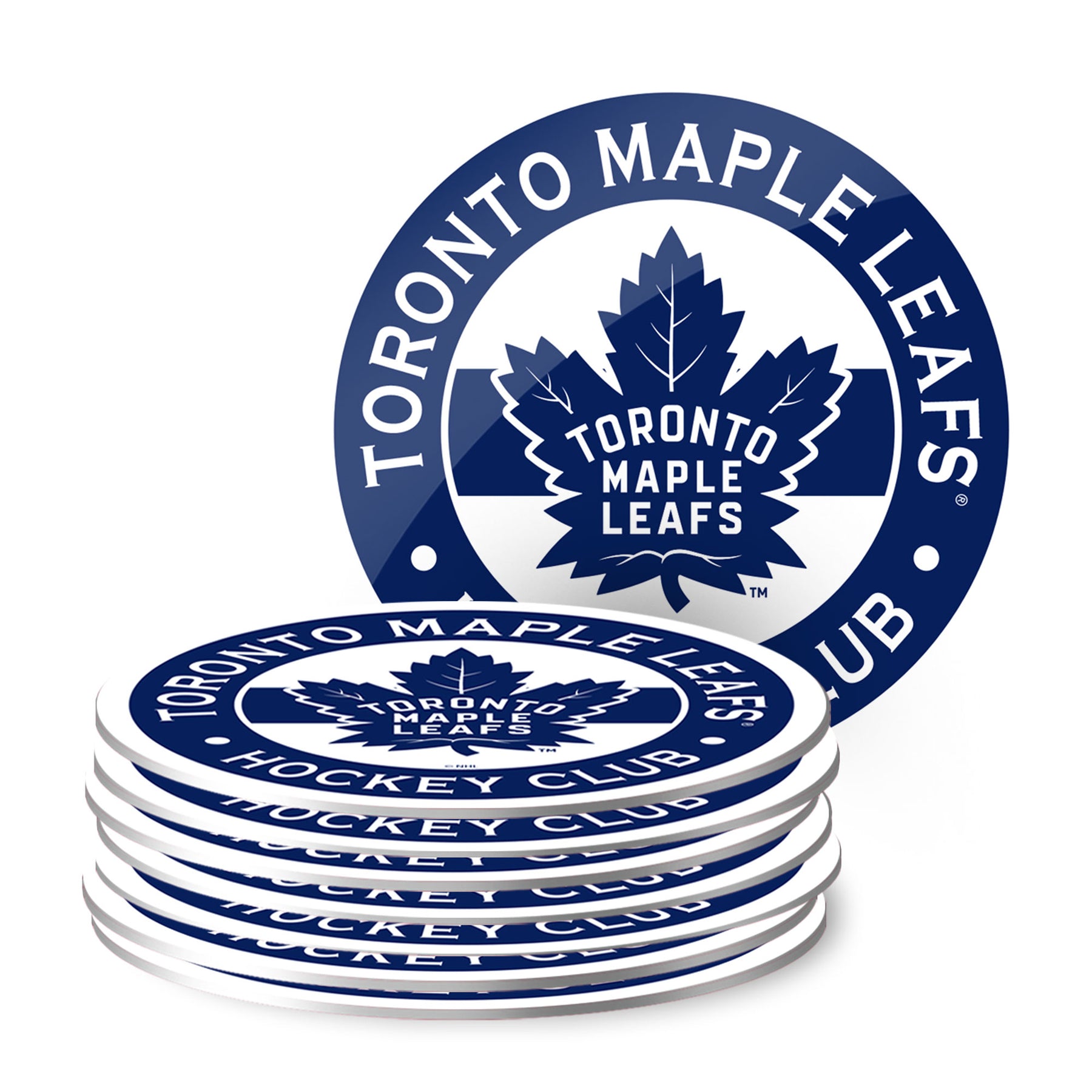 Toronto Maple Leafs Coasters Stripe Design Set (8 pack)