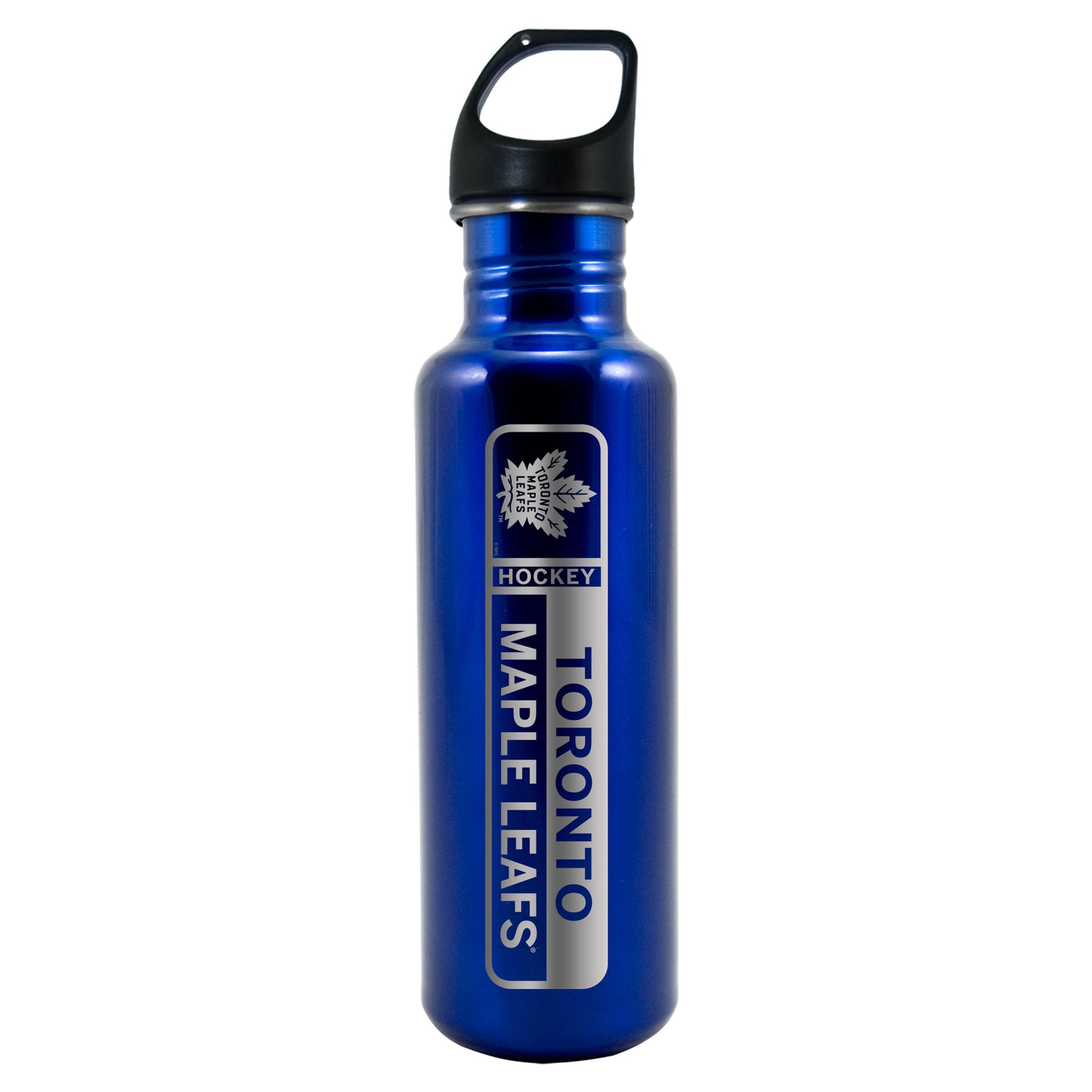 Toronto Maple Leafs Lasered Blue Stainless Steel Water Bottle (750ml/26oz.)