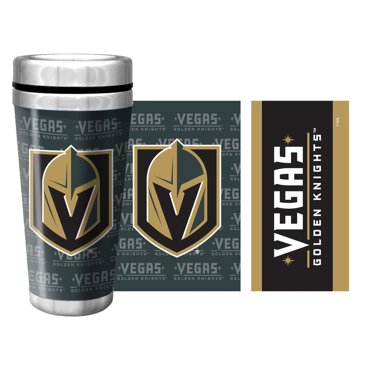 Vegas Golden Knights Full Wrap Travel Mug (500m/16oz.)