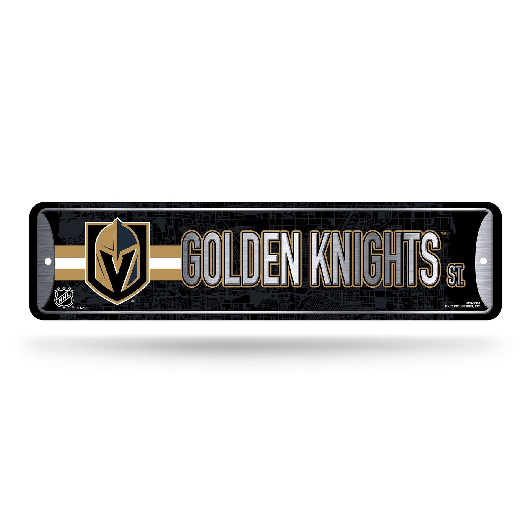 Vegas Golden Knights Metal Street Sign
