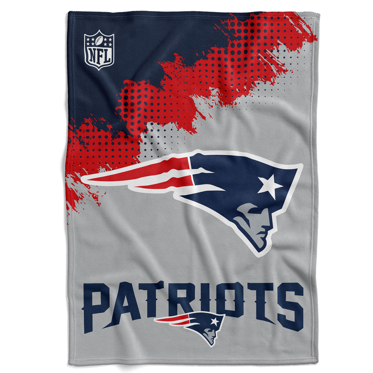 New England Patriots Brushed Fleece Throw