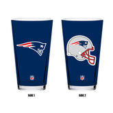 New England Patriots Helmet Pair of 2 Pint Glasses