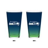 Seattle Seahawks Logo Pair of 2 Pint Glasses