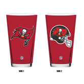 Tampa Bay Buccaneers Helmet Pair of 2 Pint Glasses