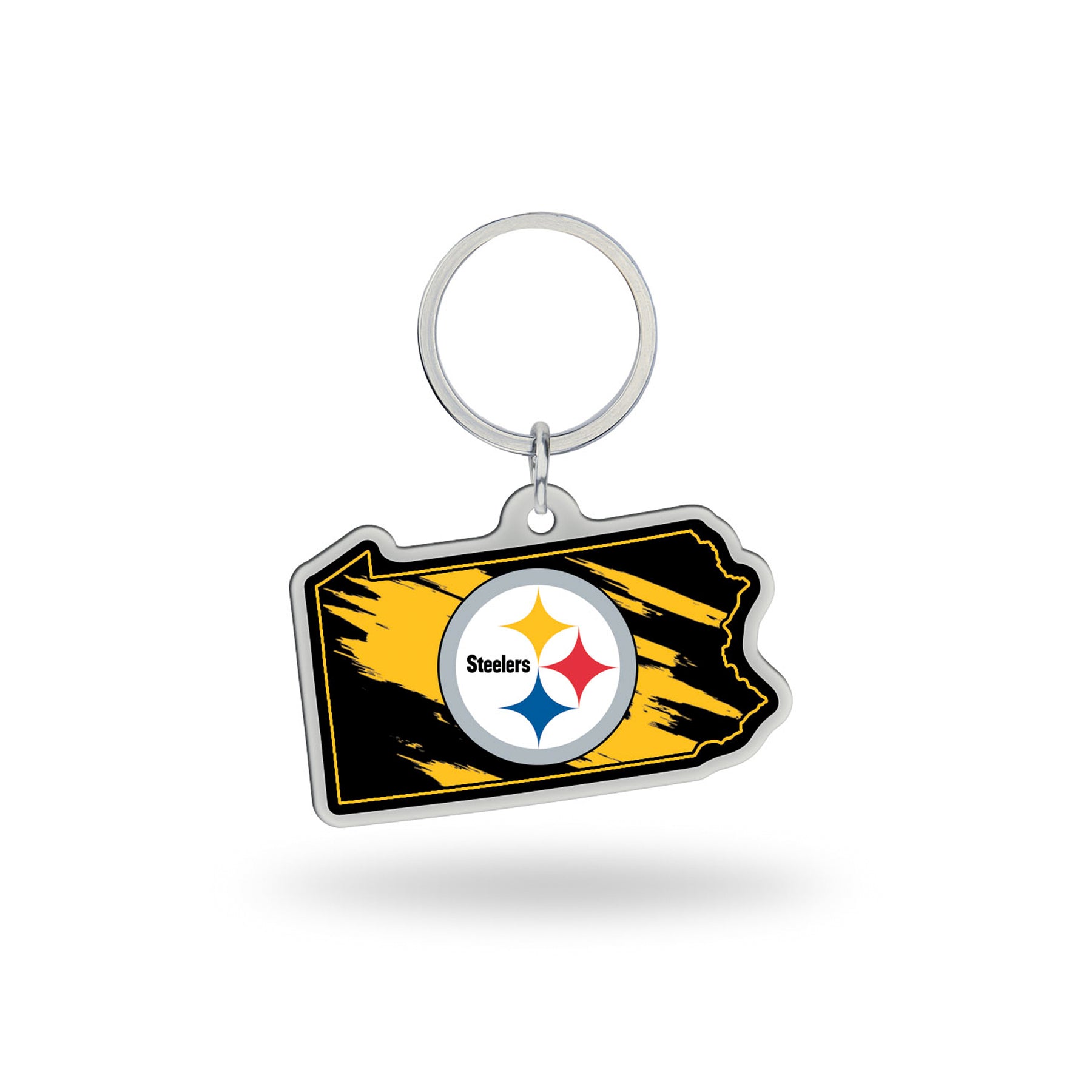 Pittsburgh Steelers - Pennsylvania State Shaped Keychain