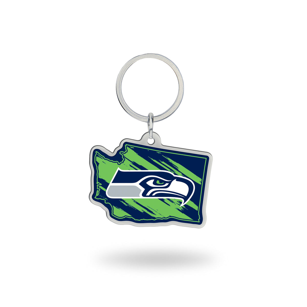 Seattle Seahawks - Washington State Shaped Keychain
