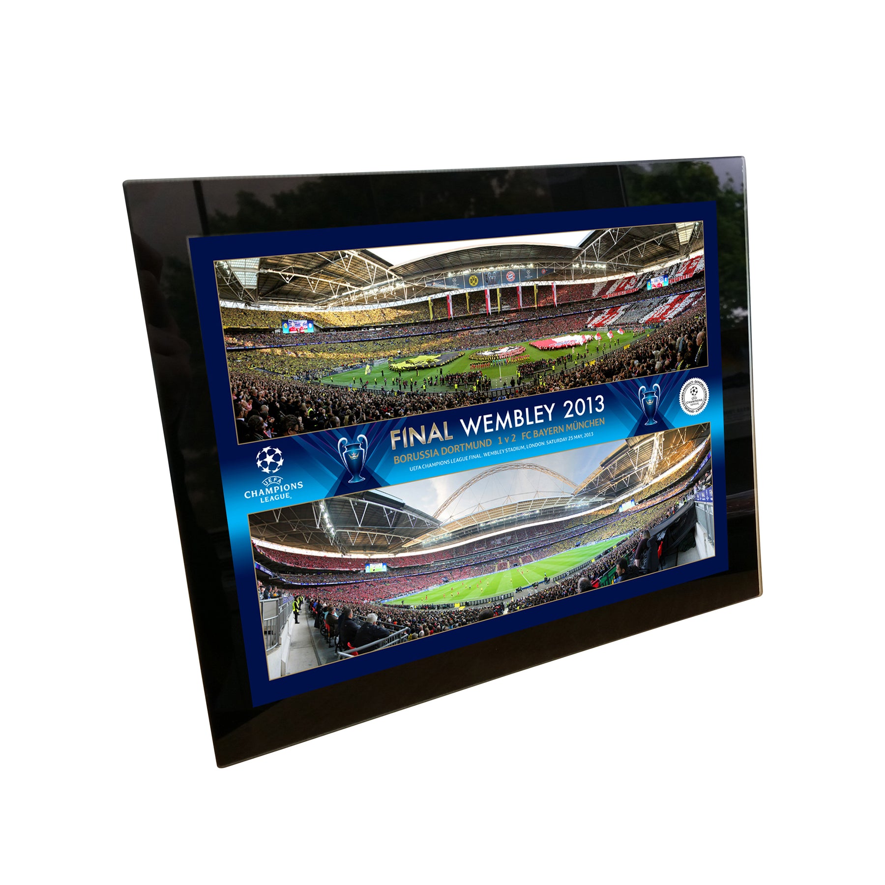 Champions League 2013 Final Celebration Montage 8x6 Tempered Glass