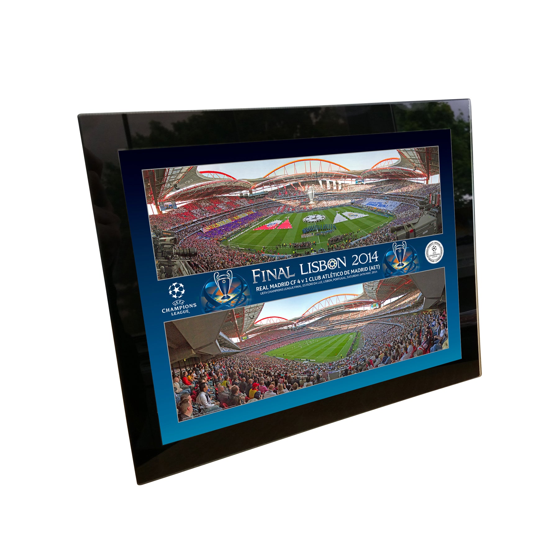 Champions League 2014 Final Celebration Montage 8x6 Tempered Glass