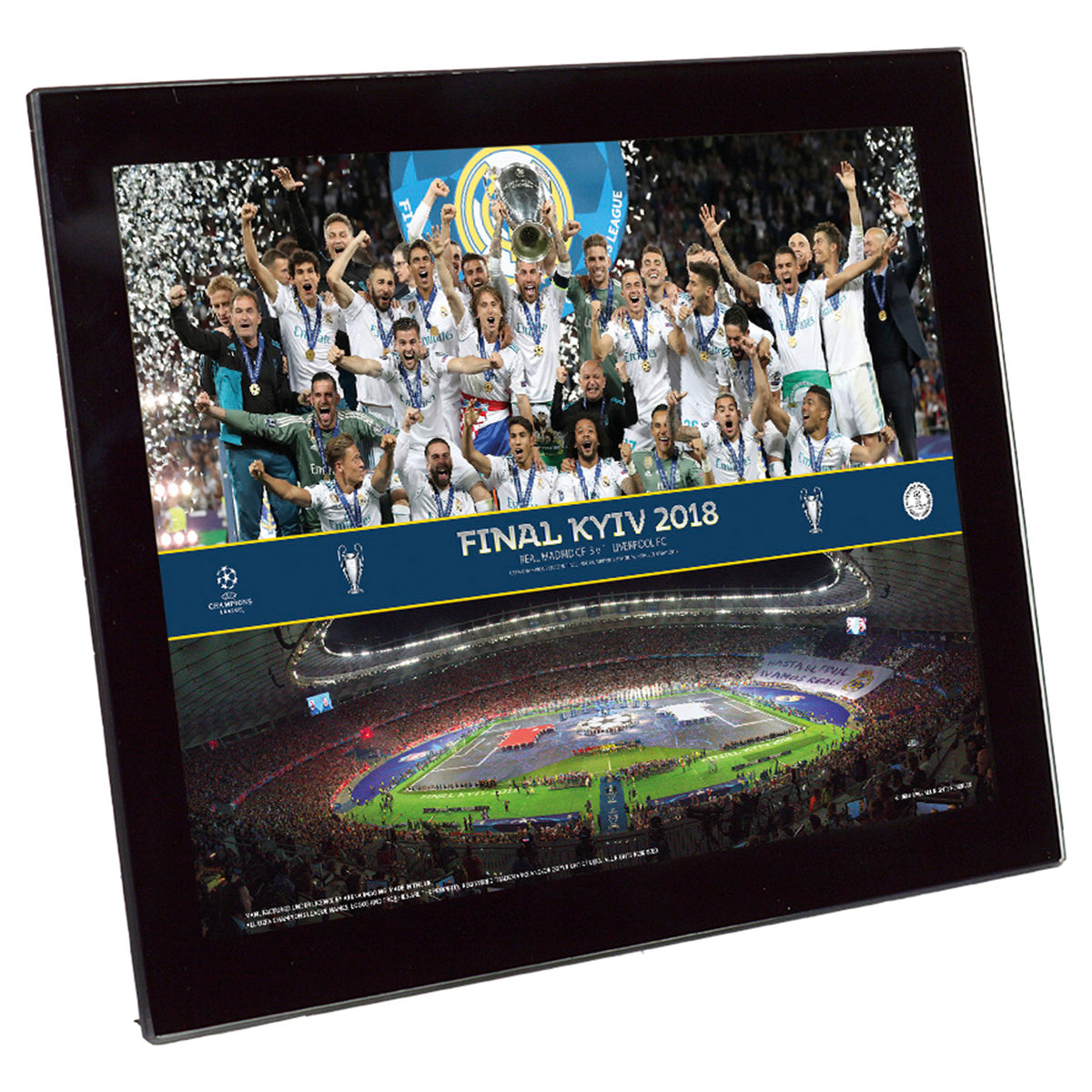 Champions League 2018 Final Celebration Montage 8x6 Tempered Glass