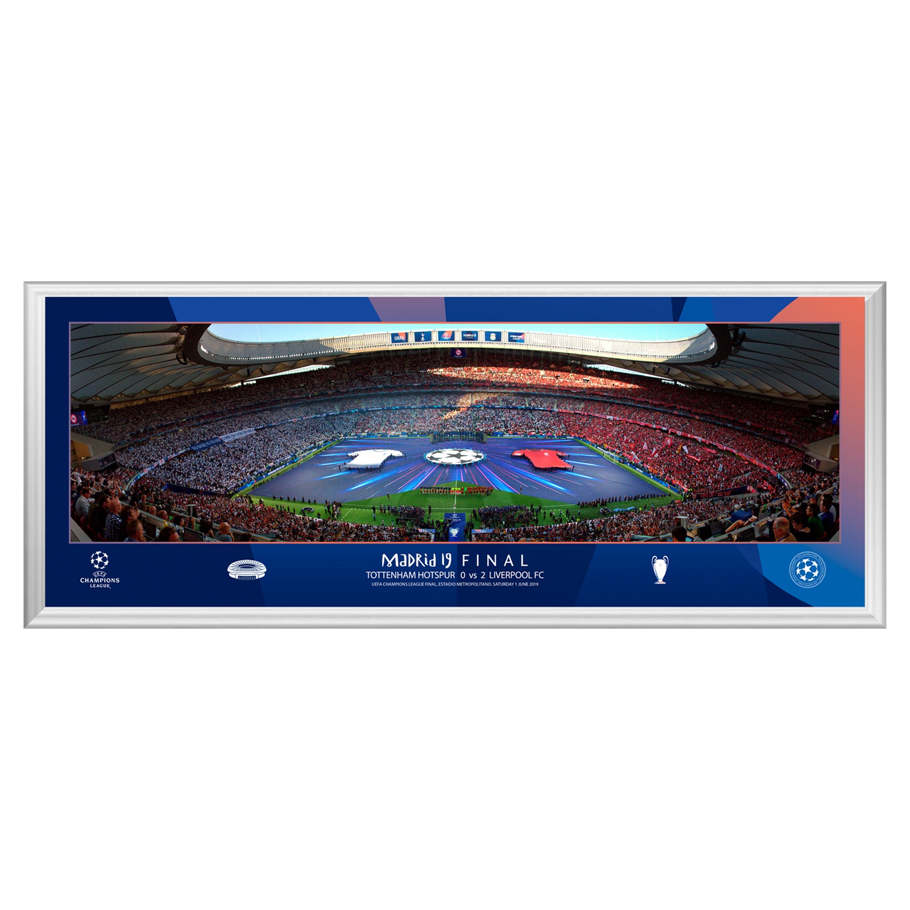 Champions League 2019 Final Line Up 30" Panoramic Frame