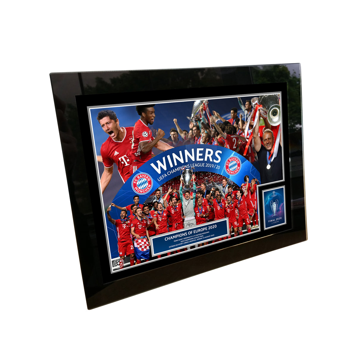 Champions League 2020 Final Celebration Montage 8x6 Tempered Glass