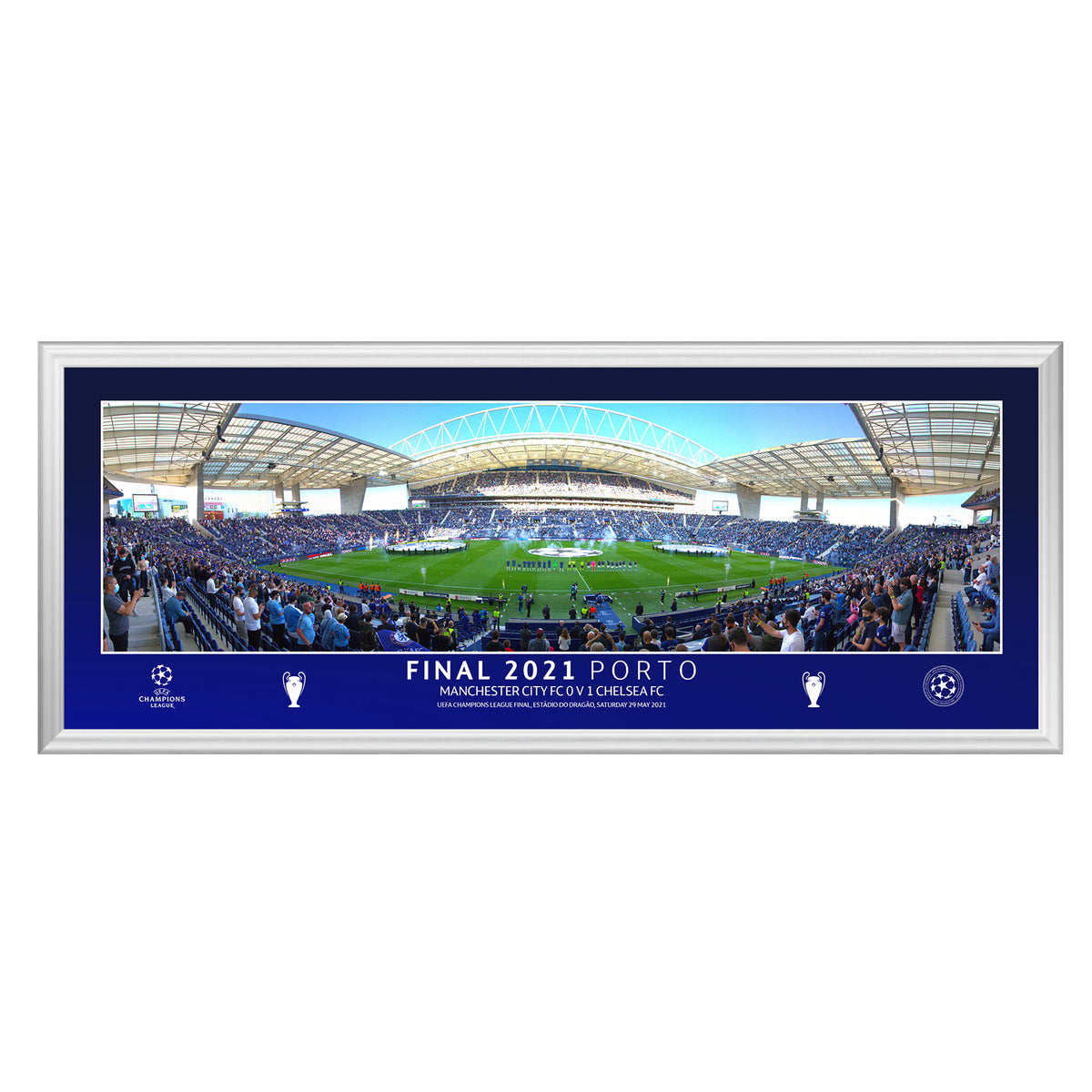 Champions League 2021 Final Line Up 30" Panoramic Frame