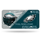 Philadelphia Eagles Split Design Metal License Plate