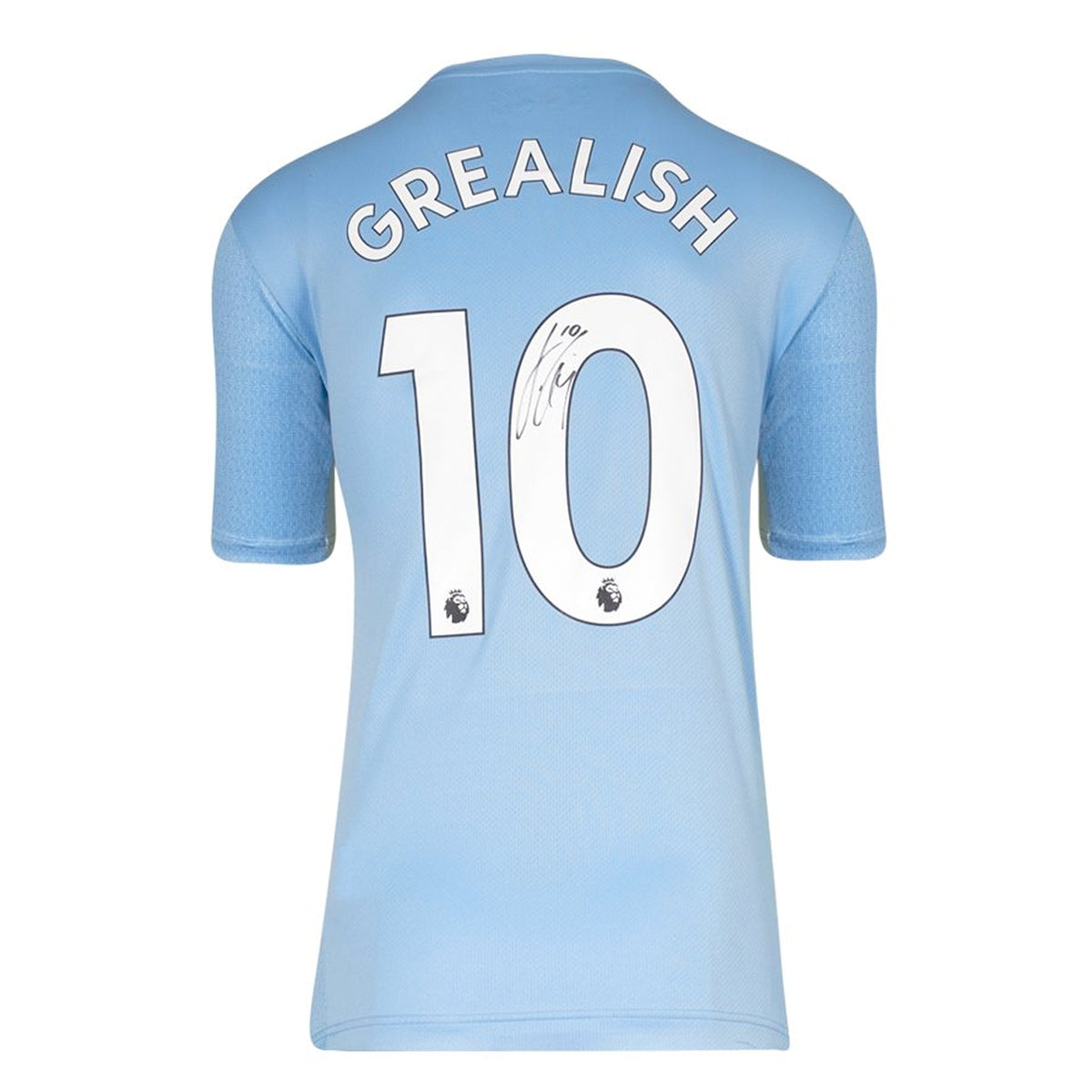 Jack Grealish Manchester City 2021-22 Home Shirt With Back Signed